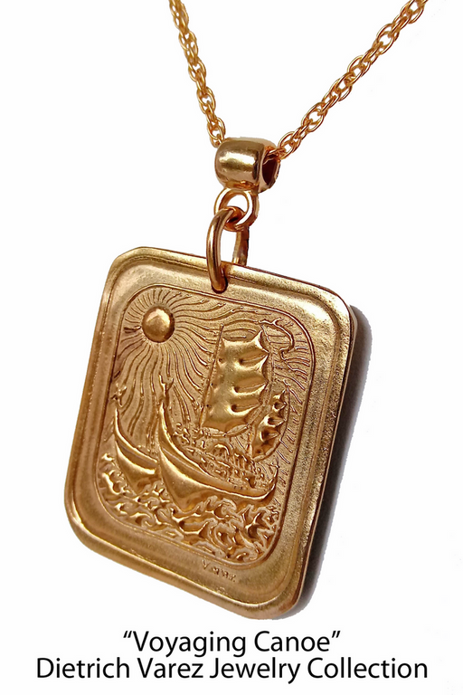 Hawaiian Voyaging Canoe Necklace - Handmade